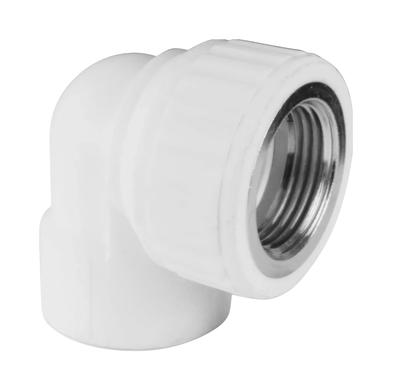 Угольник PP-R комбинированный белый ВР Дн 25х3/4" VALFEX 10125025